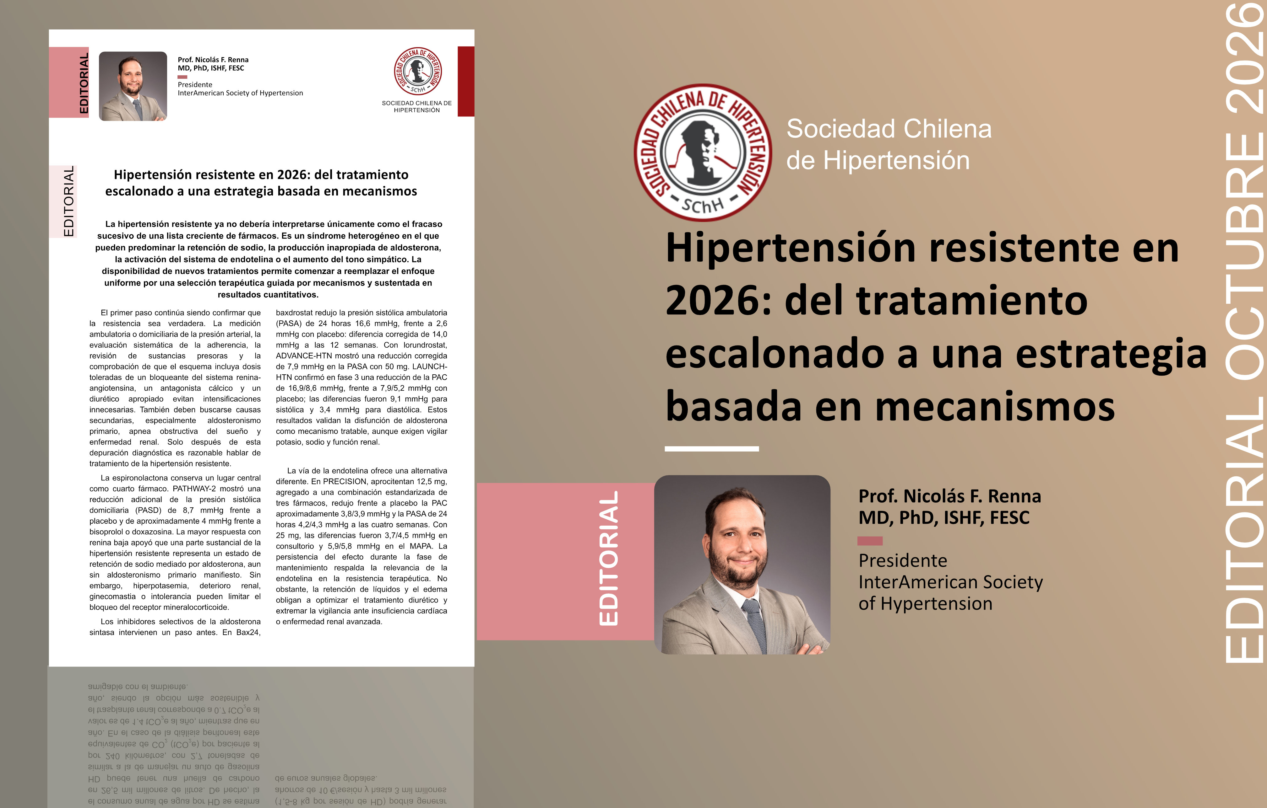 Hipertensión resistente en 2026: del tratamiento escalonado a una estrategia basada en mecanismos
