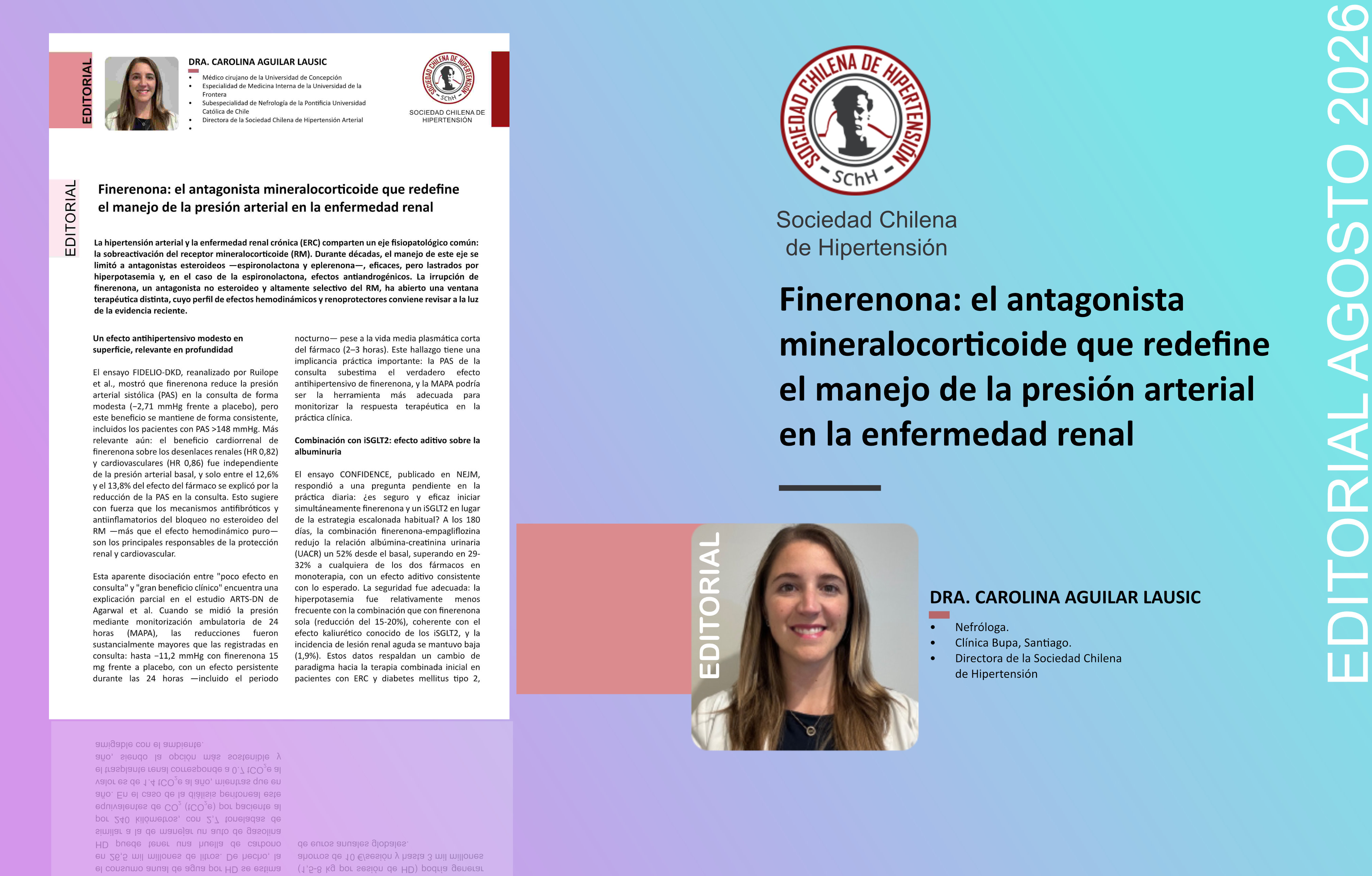 Finerenona: el antagonista mineralocorticoide que redefine el manejo de la presión arterial en la enfermedad renal